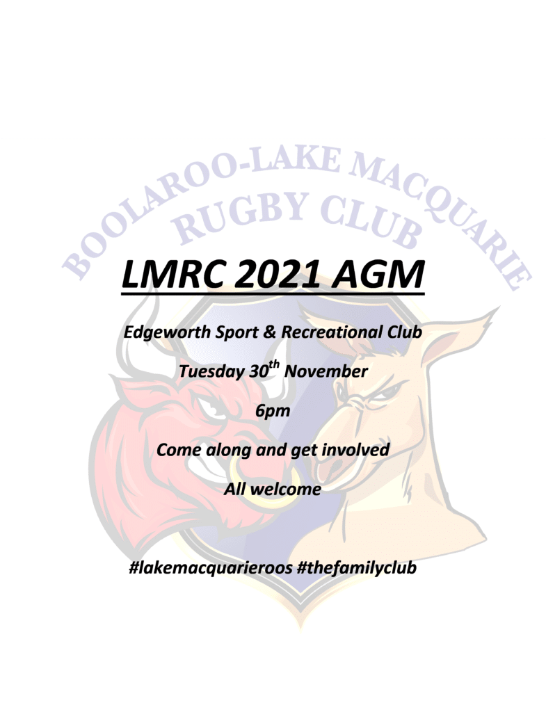 Lake Macqaurie Rugby Club 2021 AGM |